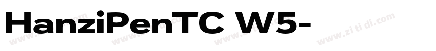 HanziPenTC W5字体转换